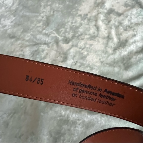 Brown Leather Belt - Picture 5 of 5